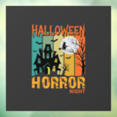 Halloween Horror Night Spokenhuis Vector_1 Raamsticker (Vel 3)