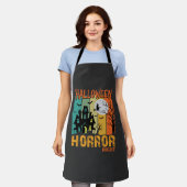 Halloween Horror Night Spokenhuis Vector_1 Schort (Gedragen)