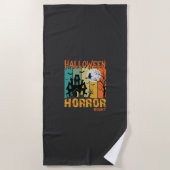 Halloween Horror Night Spokenhuis Vector_1 Strandlaken (Voorkant)