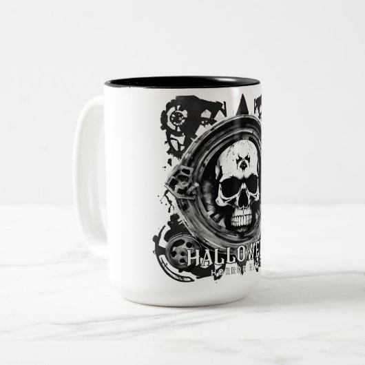 Halloween Horror Night Tweekleurige Koffiemok (Voorkant links)
