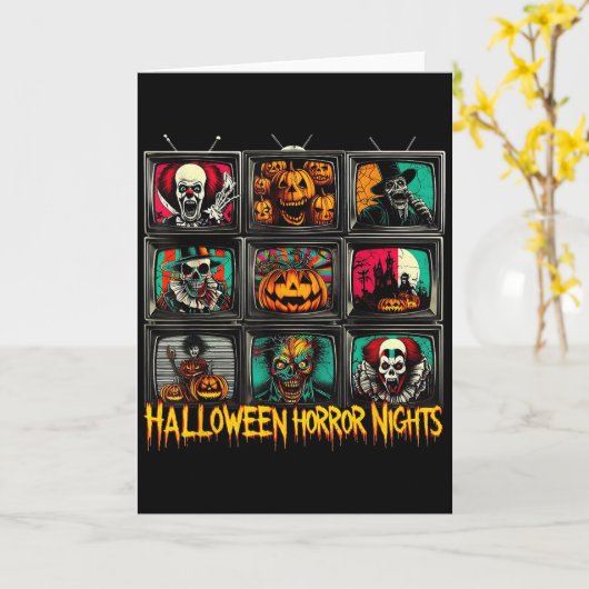 Halloween Horror Nights Y Movie  Kaart (Gele Bloem)