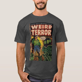 Halloween Horror Oude Monster Stripboek Retro T-shirt