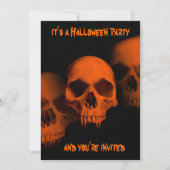 Halloween horror party kaart (Voorkant)