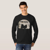 Halloween Horror Pomeranian T-shirt (Voorkant volledig)