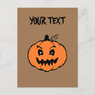 Halloween Horror Pompoen Briefkaart
