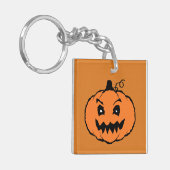 Halloween Horror Pompoen  Sleutelhanger (Voorkant Links)