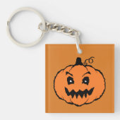 Halloween Horror Pompoen  Sleutelhanger (Voorkant)