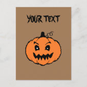 Halloween Horror Pumpkin Briefkaart (Voorkant)