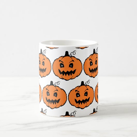 Halloween Horror Pumpkin Pattern Koffiemok (Center)