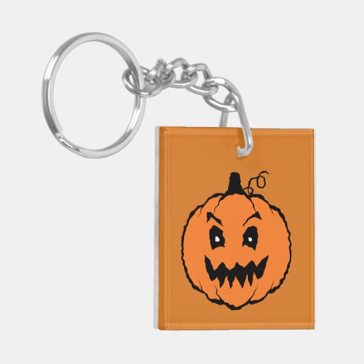 Halloween Horror Pumpkin Sleutelhanger (Voorkant Links)
