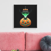 Halloween Horror Punk Zombie Canvas Afdruk (Insitu (Woonkamer))