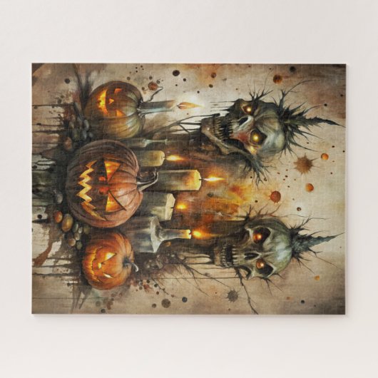 Halloween Horror Puzzel Legpuzzel (Horizontaal)