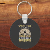 Halloween Horror Quote Geheugen Kasteel Verbeeldin Sleutelhanger (Voorkant)