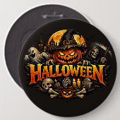 Halloween Horror Ronde Button 6,0 Cm (Voorkant /achterkant)