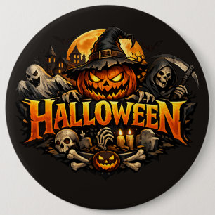 Halloween Horror Ronde Button 6,0 Cm
