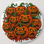 Halloween Horror Ronde Button 6,0 Cm (Voorkant)