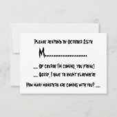 Halloween horror RSVP (Achterkant)