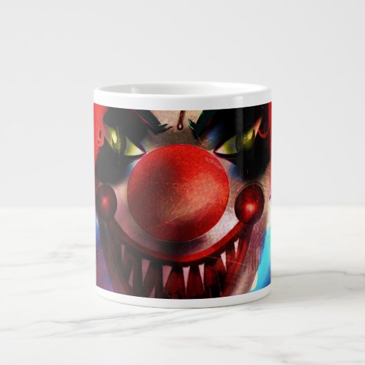 Halloween Horror Scary Clown Personalized Grote Koffiekop (Voorkant)