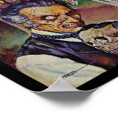 Halloween Horror Schedel Monster Stripboek Poster (Hoek)