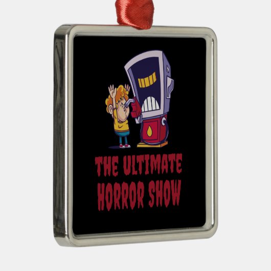 Halloween - Horror-Show op het gasstation Metalen Ornament (Rechts)