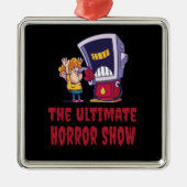 Halloween - Horror-Show op het gasstation Metalen Ornament (Voorkant)