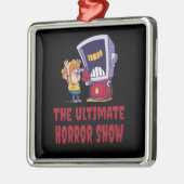 Halloween - Horror-Show op het gasstation Metalen Ornament (Links)