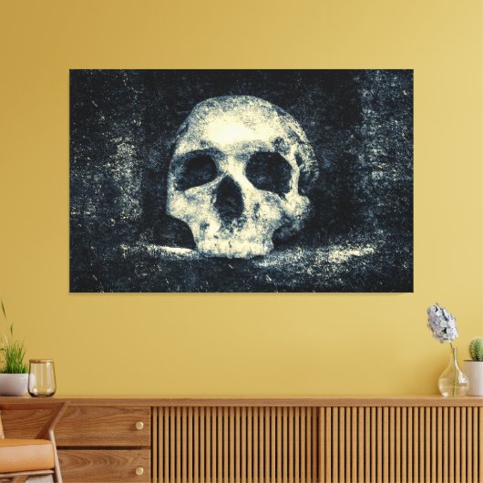 Halloween Horror Skull Canvas Afdruk (Insitu (Woonkamer))