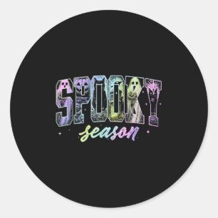 Halloween Horror Soky Season Ghost Mannen Wo Ronde Sticker