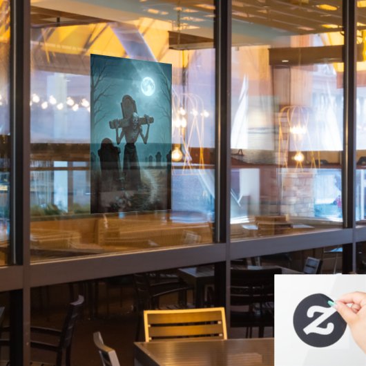 Halloween Horror Window Cling Raamsticker (Restaurant Raam)