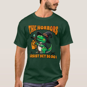 Halloween Horrors Houden Niet Op Maar Ik Wel Dino T-shirt