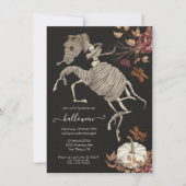 Halloween Horse Floral Dark & Moody Kaart (Voorkant)