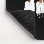 Halloween Horse Ghost Boo Pumpkin kostuum voor man Muismat (Hoek)