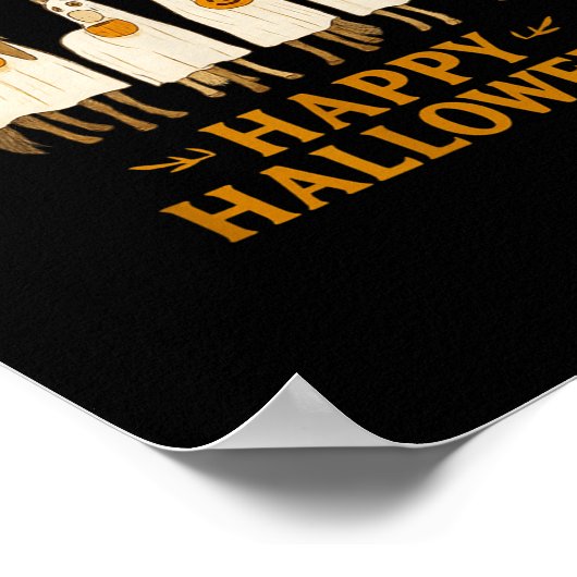 Halloween Horse Ghost Soky Season Horse Lover Wome Poster (Hoek)