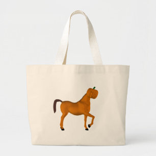 Halloween Horse Grote Tote Bag