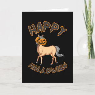 Halloween Horse Horses Pumpkin Horror Gift Idee Kaart