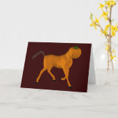 Halloween Horse Kaart (Gele Bloem)