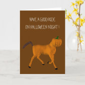 Halloween Horse Kaart (Gele Bloem)