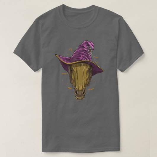 Halloween Horse Lover Horse Witch Pet Funny T-shirt (Design voorkant)