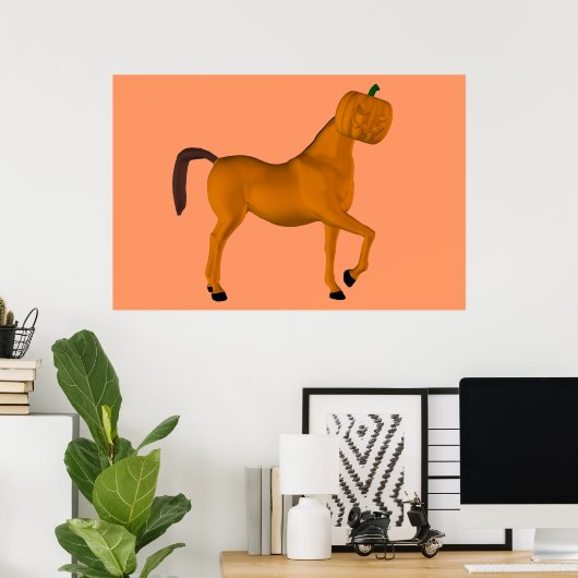 Halloween Horse Poster (Thuiskantoor)
