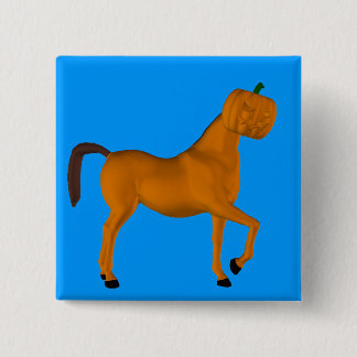 Halloween Horse Vierkante Button 5,1 Cm
