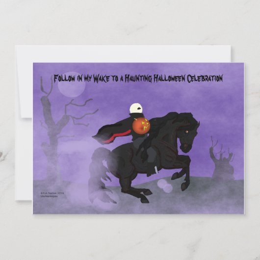 Halloween Horseman Invitation Kaart (Voorkant)
