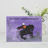Halloween Horseman Invitation Kaart (Staand voorkant)