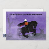 Halloween Horseman Invitation Kaart (Voorkant / Achterkant)
