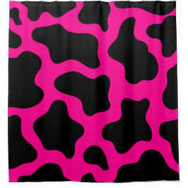halloween hot roze koe print douchegordijn