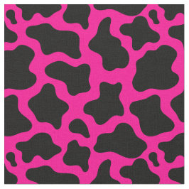 halloween hot roze koe print stof