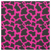 halloween hot roze koe print stof (Swatch)