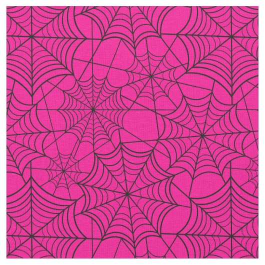halloween hot roze spinrag stof (Close Up)