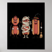  Halloween Hotdog Vampire Witch Mummy Poster (Voorkant)