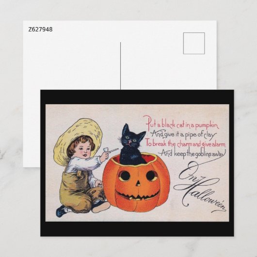 Halloween, hou de Goblins weg  Briefkaart (Voorkant / Achterkant)