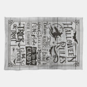 Halloween House1 regels keukenhanddoeken (Horizontaal)